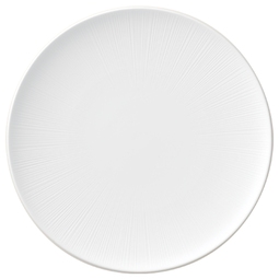 Nikko Flash Bone China White Round Coupe Plate 30cm