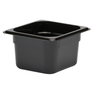 Cambro Gastronorm Container 1/6 Black Polycarbonate 162x100mm