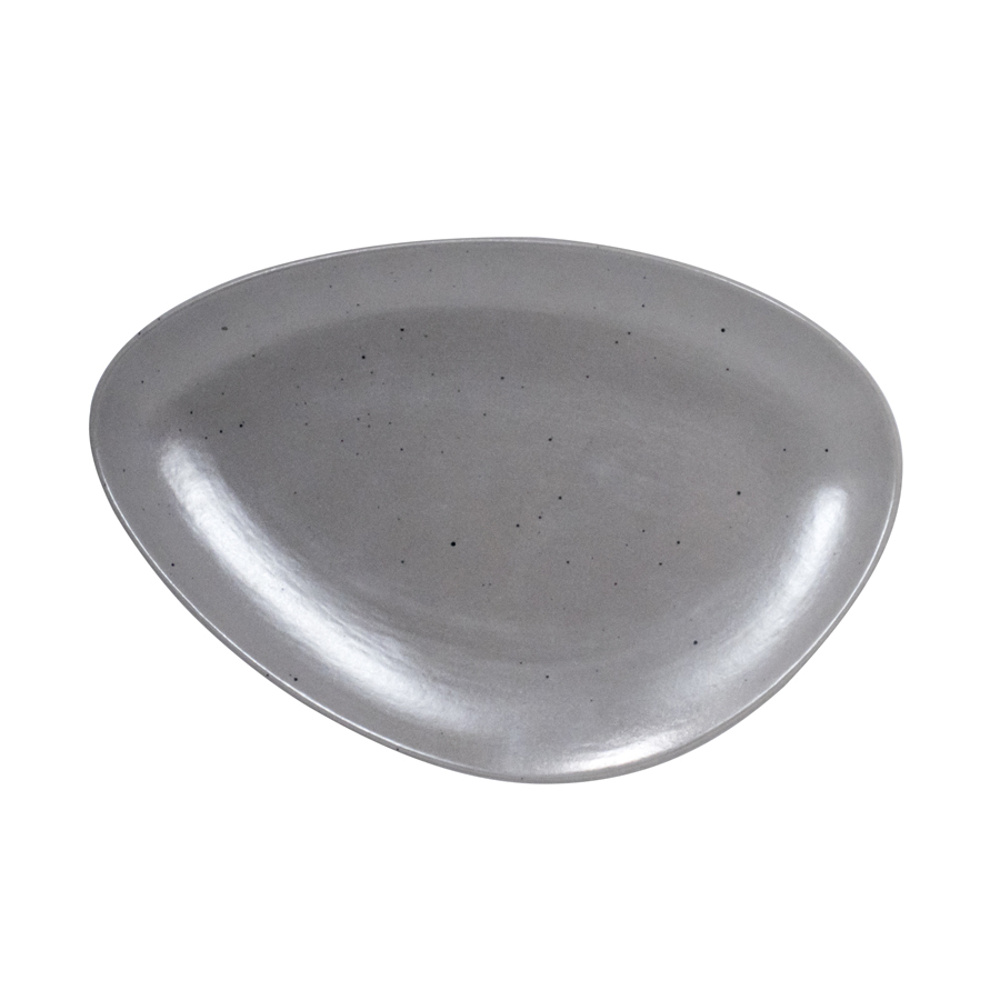 Artisan Pebble Vitrified Fine China Grey Island Plate 21cm