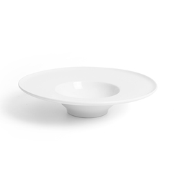 Crème Esprit Vitrified Porcelain White Round Gourmet Bowl 28cm