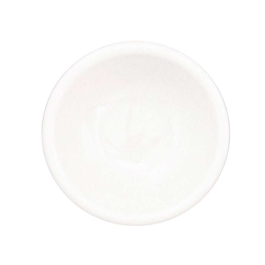 Crème Monet Vitrified Porcelain White Round Dip Dish 7.5x2.45cm