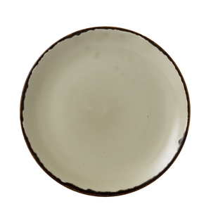 Dudson Harvest Vitrified Porcelain Linen Round Coupe Plate 26cm