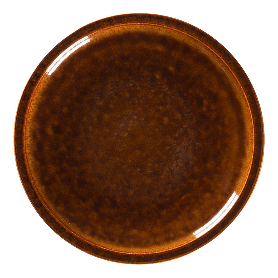 Rak Ease Vitrified Porcelain Honey Round Flat Coupe Plate 21cm