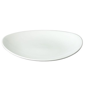 Churchill Orbit Vitrified Porcelain White Oval Coupe Plate 19.2x16cm