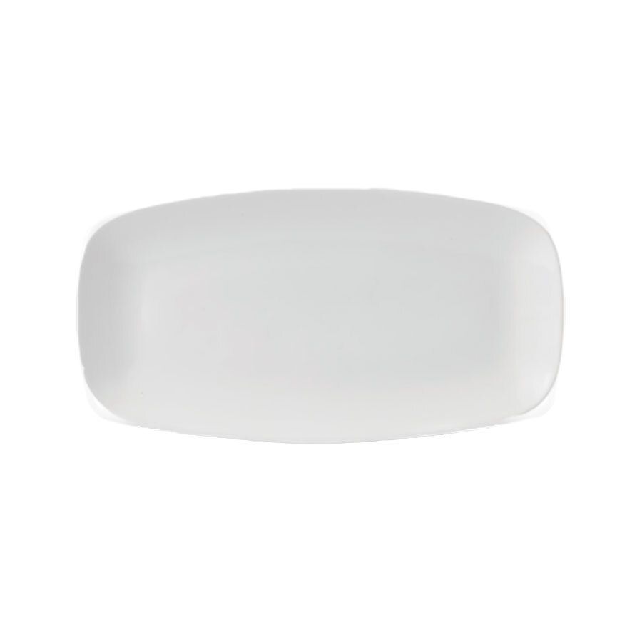 Churchill X Squared Vitrified Porcelain White Oblong Plate 29.8x15.3cm