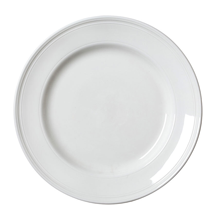 Steelite Bead Vitrified Porcelain White Round Plate 27cm