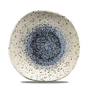 Churchill Studio Prints Mineral Vitrified Porcelain Blue Organic Round Plate 28.6cm