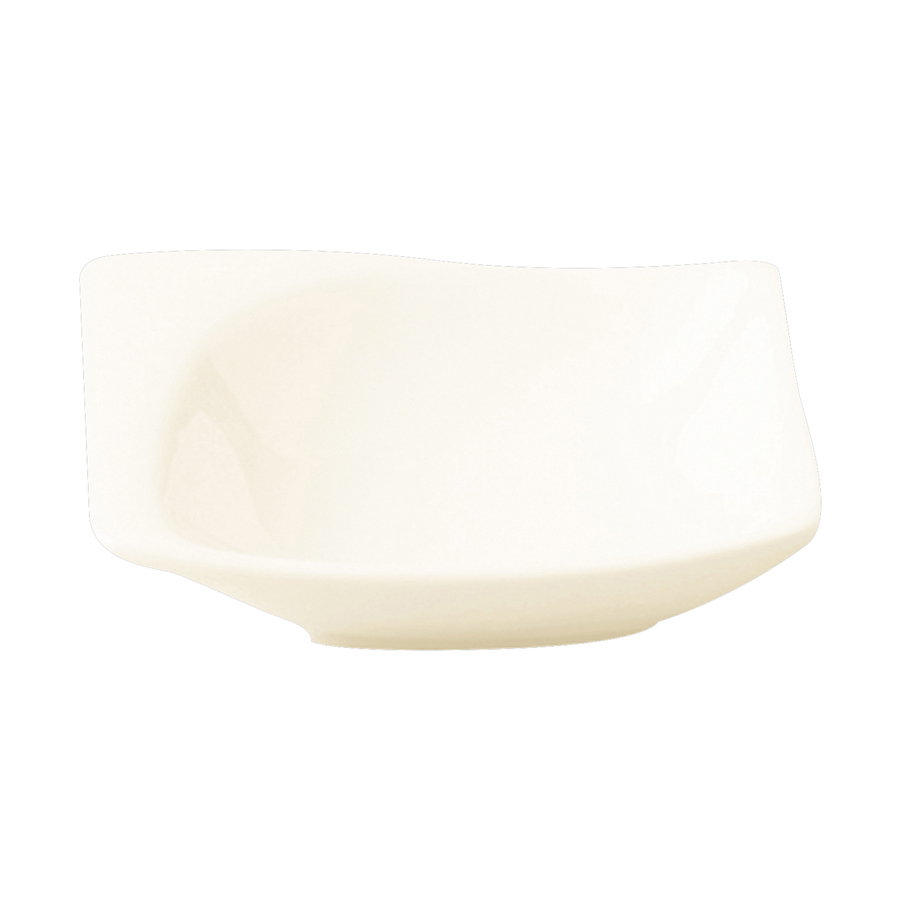Rak Mazza Vitrified Porcelain White Mini Square Dish 8cm