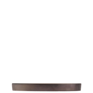 Utopia Midas Stoneware Copper Round Walled Plate 21cm