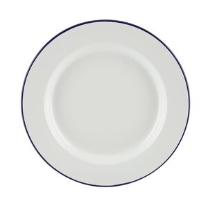 Enamel Plate White 26cm