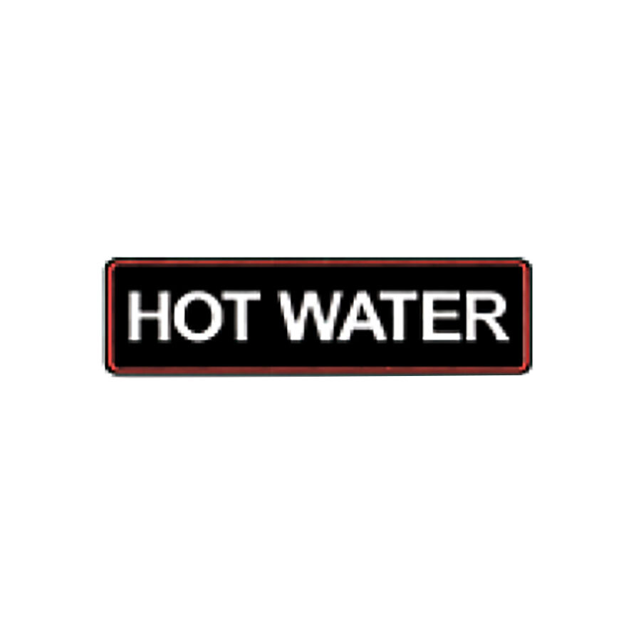 Bravilor Airpot Sticker - HOT WATER