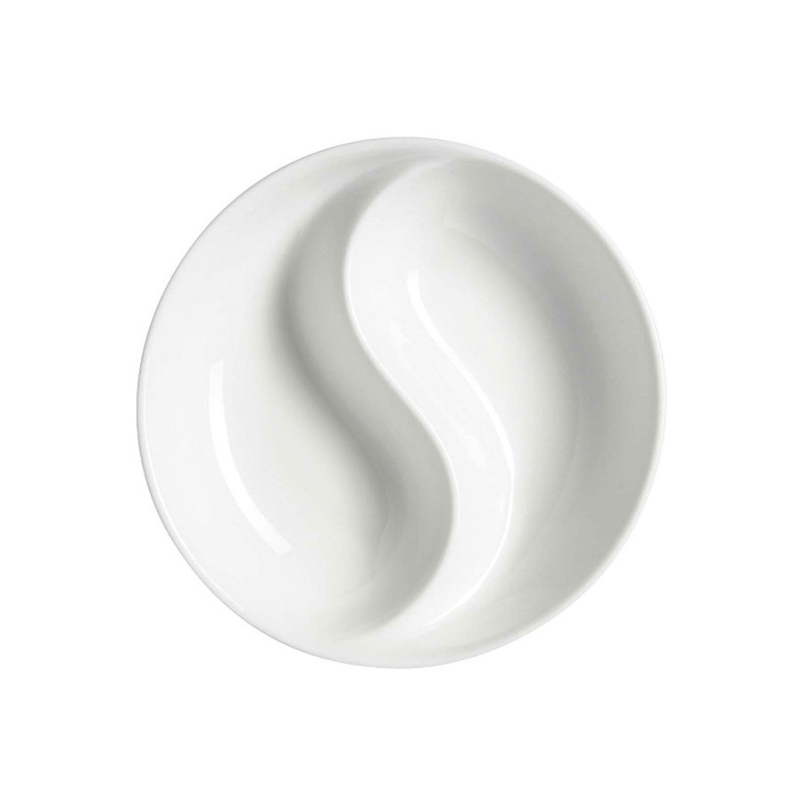 Elia Orientix Bone China White Round Ying Yang Dish 10cm