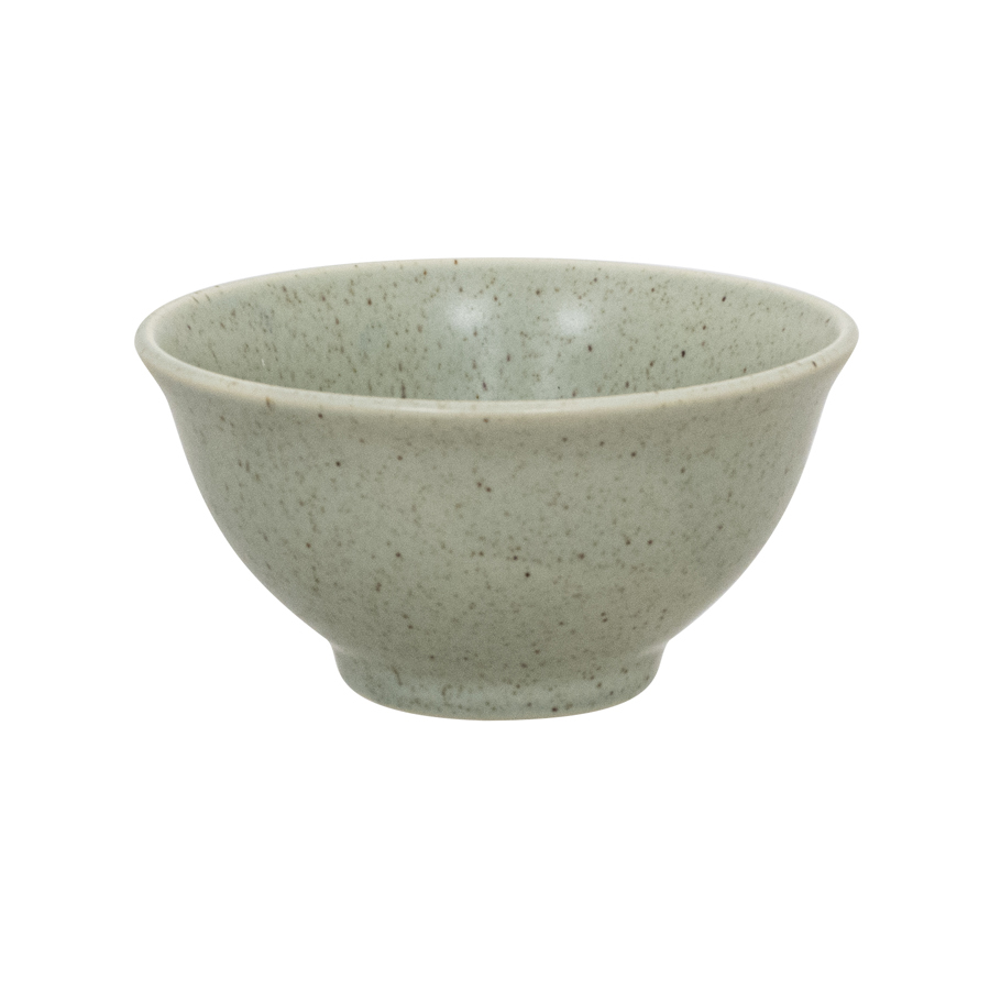 Artisan Serene Vitrified Stoneware Green Round Side Bowl 13.5cm