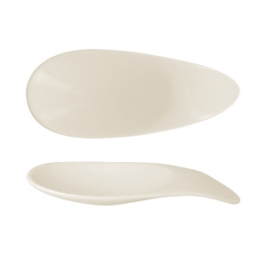 Rak Marea Vitrified Porcelain White Canape Spoon 5.2x12cm