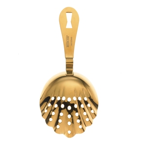 Barfly Gold Plated Scalloped Julep Strainer