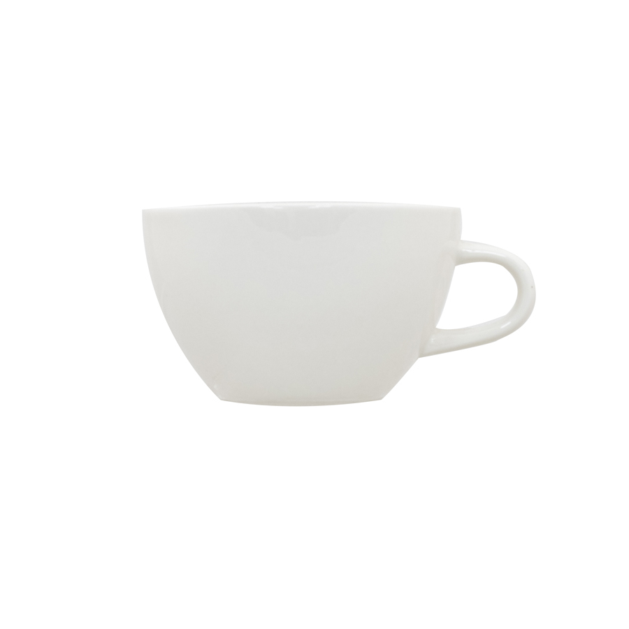 Superwhite Café Porcelain White Bowl Shaped Cup 45.4cl 16oz