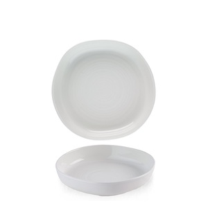 Churchill Chefs' Plates Vitrified Porcelain White Round Walled Bowl 20x4.5cm