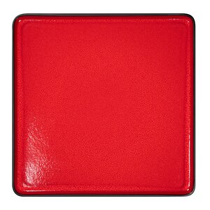 Fractal Square Flat Plate Red 32cm
