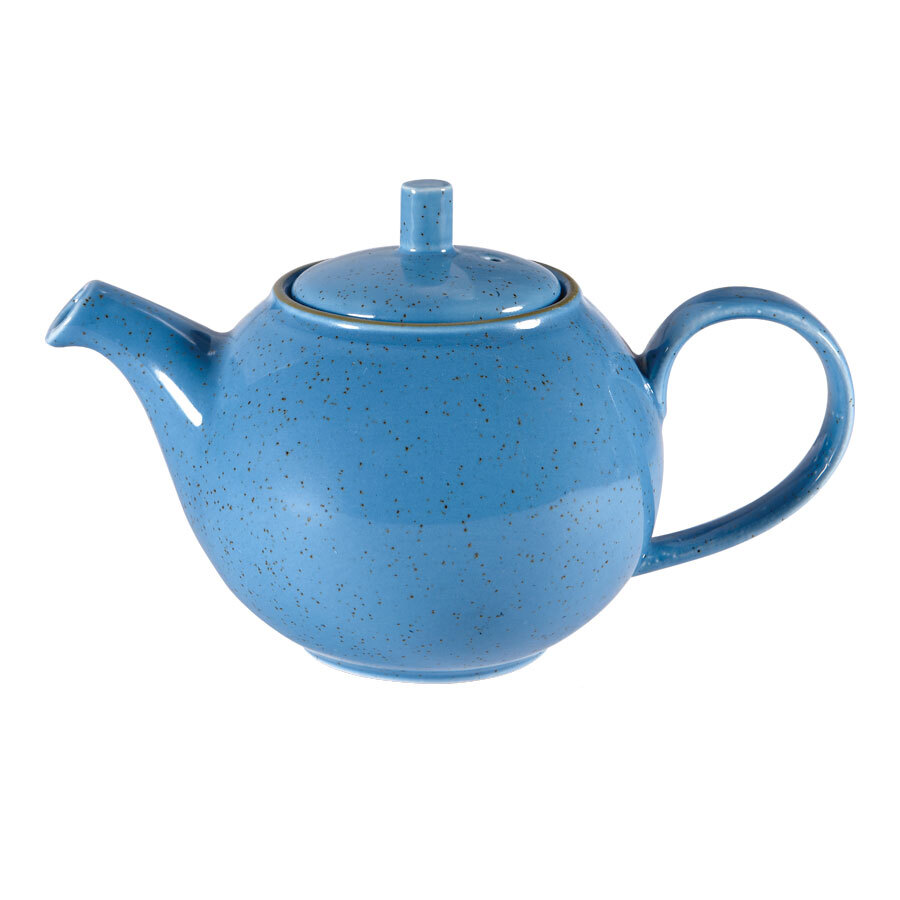 Churchill Stonecast Vitrified Porcelain Cornflower Blue Beverage Pot 42.6cl 15oz
