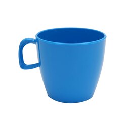 Harfield Polycarbonate Blue Handled Cup 220ml