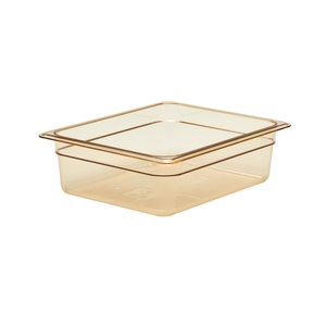 Cambro Gastronorm Container High Heat 1/2 Amber Polycarbonate 265x100mm