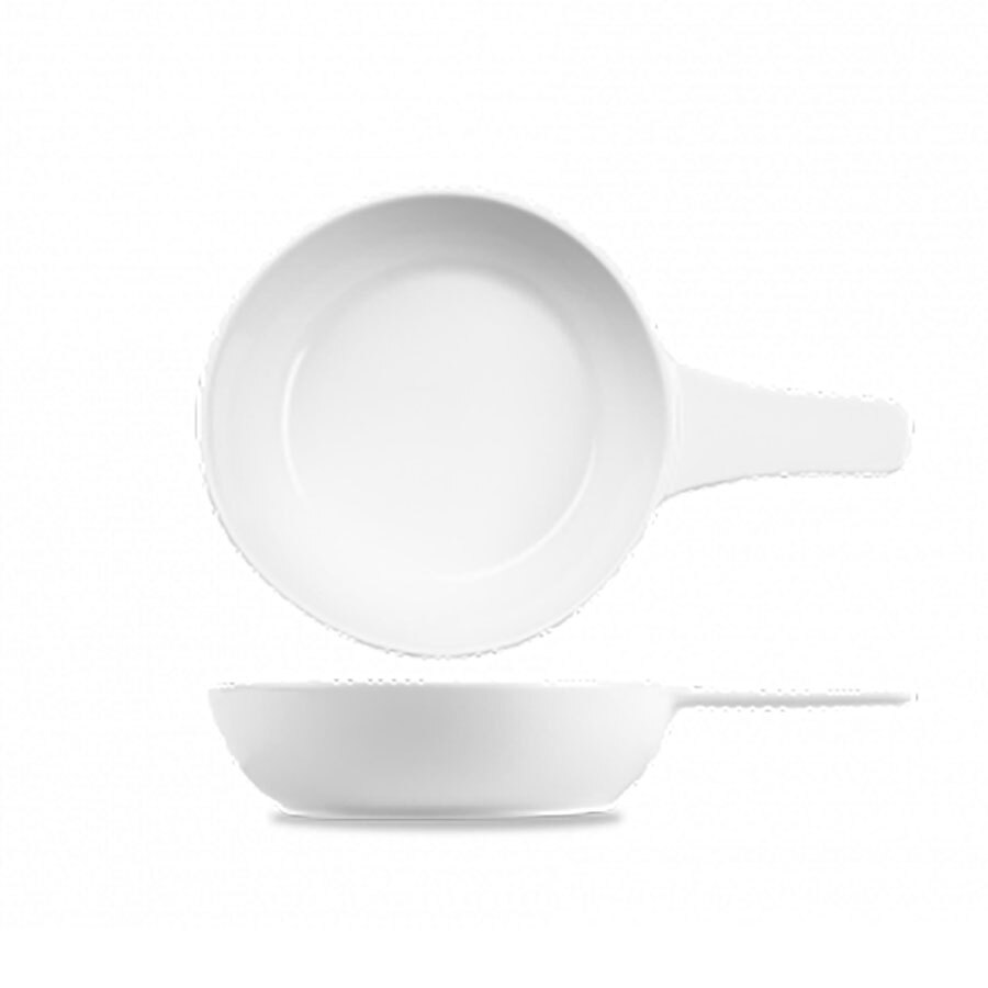 Churchill Art De Cuisine Porcelain White Round Menu Presentation Pan 13.4cm 34cl 12oz