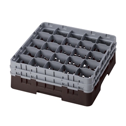 Cambro Camrack Brown 25 Compartment Glass Rack 50x50x15.5cm