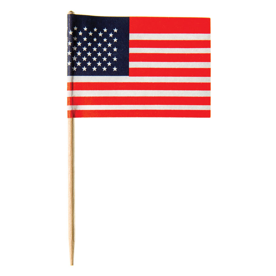 USA Flag On 80mm Skewer