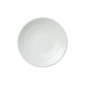 Steelite Bead Vitrified Porcelain White Round Coupe Bowl 25.25cm