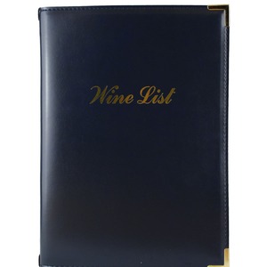 Carrick Oxford A4 Menu Cover Navy 4 Sides To View