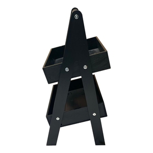 Black 2-Tier Adjustable A-Frame Display Stand