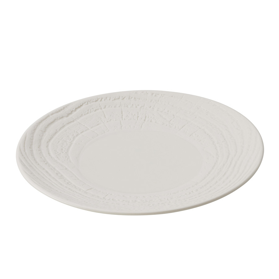 Revol Arborescence Ceramic Ivory Round Dessert Plate 21.5cm