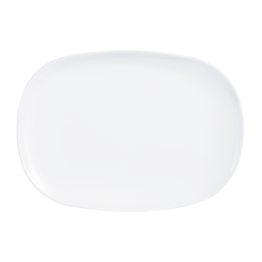Arcoroc Evolutions Opal White Rectangular Plate 34x24cm