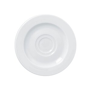 Rak Access Vitrified Porcelain White Round Espresso Saucer 13cm For S1070/09