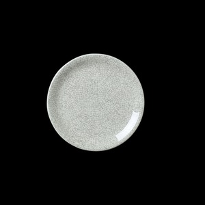 Steelite Ink Crackle Vitrified Porcelain Grey Round Coupe Plate 15.25cm