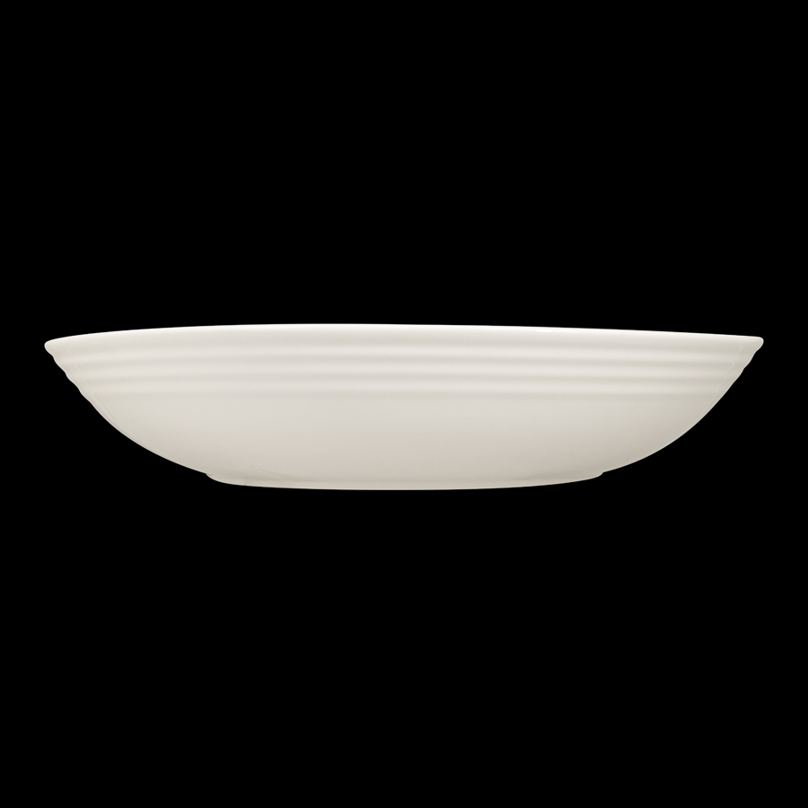 Crème Galerie Vitrified Porcelain White Round XL Buffet Bowl 39cm