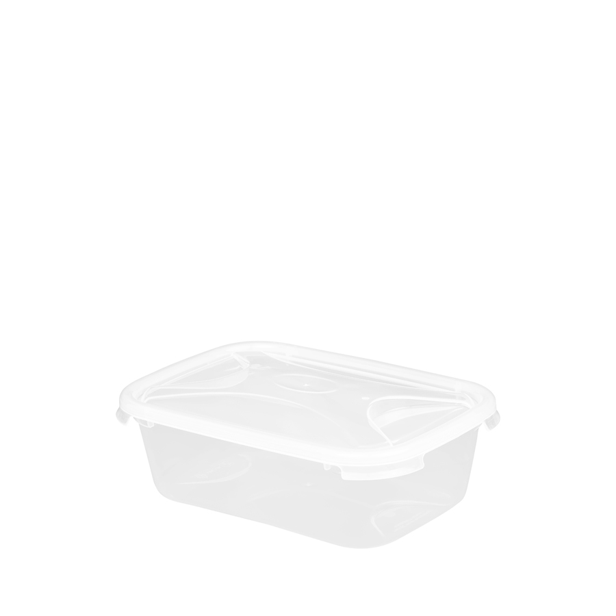 Wham Cuisine Rectangular Food Box Clear Plastic 1.6ltr