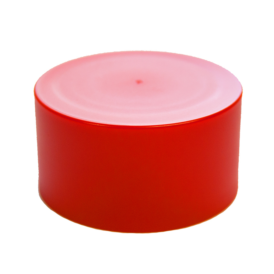 Red screw fit cap for copolyester water bottle