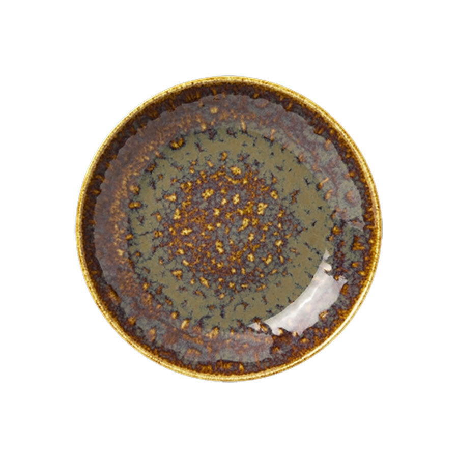 Steelite Vesuvius Vitrified Porcelain Amber Round Coupe Bowl 13cm