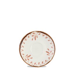 Dudson Harvest Mediterranean Vitrified Porcelain Terracotta Round Saucer 15.6cm