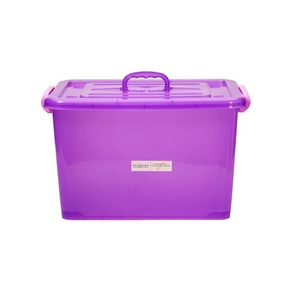 Mercer Allergen Safety Storage Tote Purple Polypropylene 40.6x35.9x28.3cm