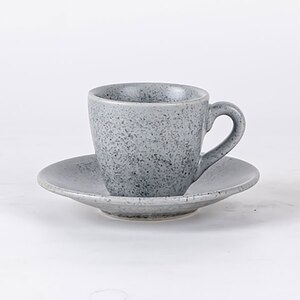 Artisan Kernow Vitrified Stoneware Grey Round Espresso Saucer 11.5cm