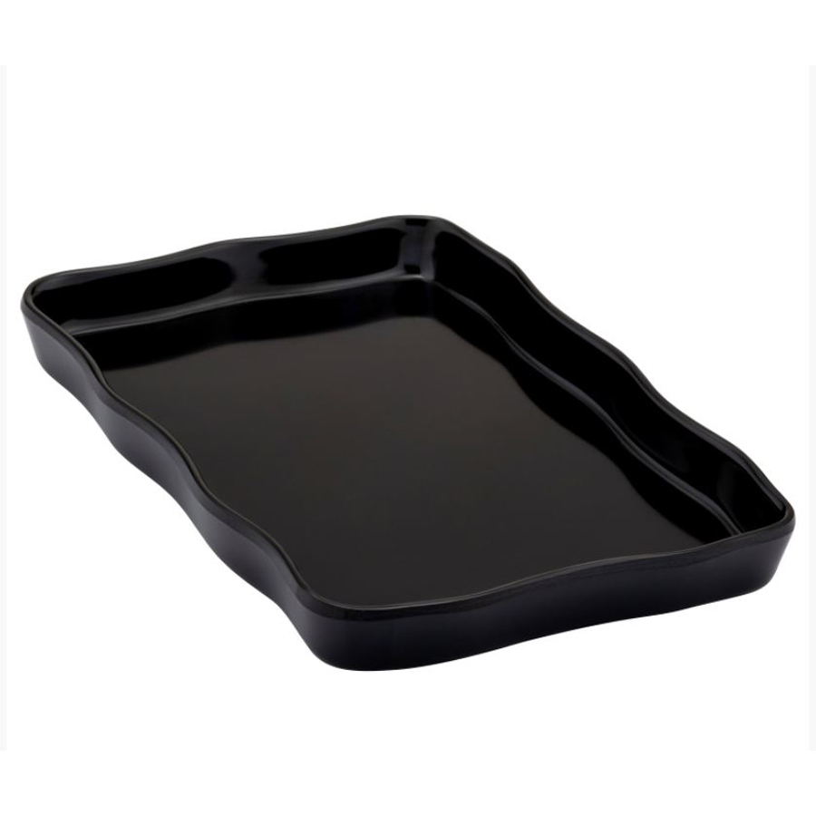 Dalebrook Aalto Melamine Black Rectangular Dish 21x14cm 1.1 Litre