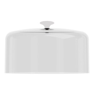 Clear PC Dome Lid with White Handle 10.5 inch Dia
