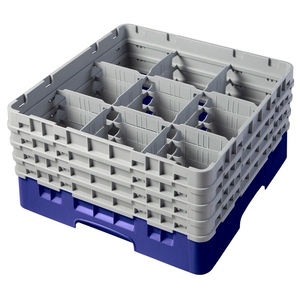 Camrack Glass Rack 9 Compartments Navy Blue