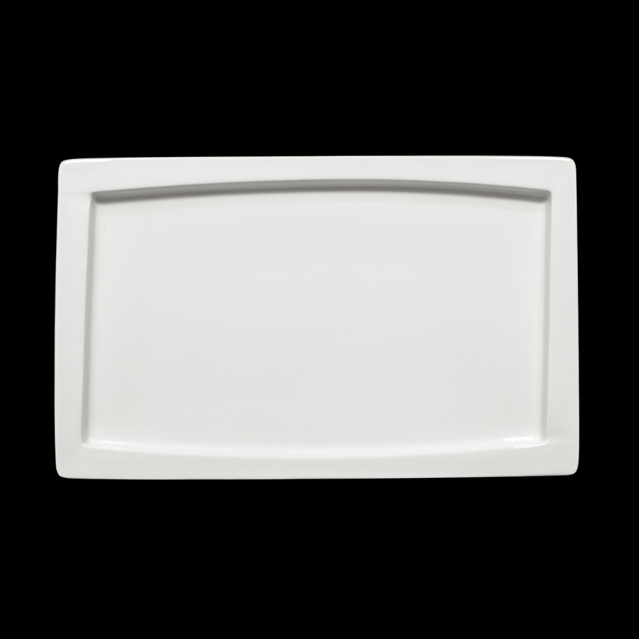 Crème Galerie Vitrified Porcelain White Gastronorm Platter 1/1 25mm Deep
