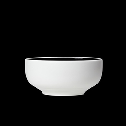 Steelite Nyx Vitrified Porcelain Black Round Bowl 13.5cm