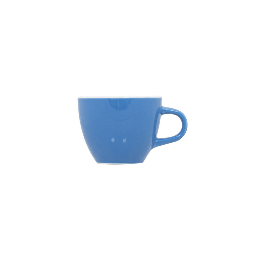 Superwhite Café Porcelain Sky Blue Tulip Shaped Cup 17cl 6oz