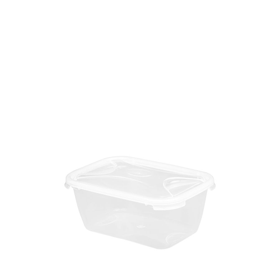 Wham Cuisine Rectangular Food Box Clear Plastic 1.2ltr
