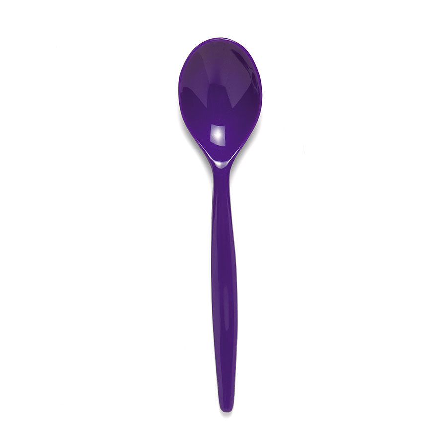 Polycarb Dessert Spoon Standard 20cm Purple